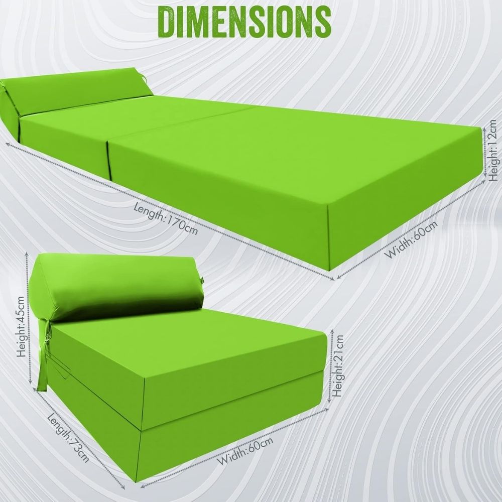 Z bed Fold out Sofa Bed Futon Chair with Pillow