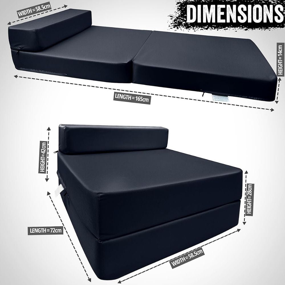 Single Sofa Bed Chair – Convertible Z-Bed