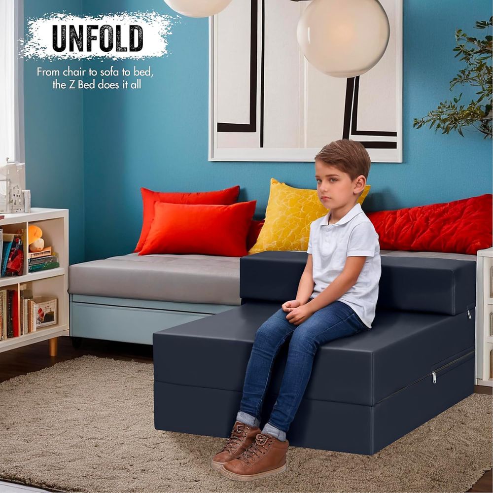 Single Sofa Bed Chair – Convertible Z-Bed
