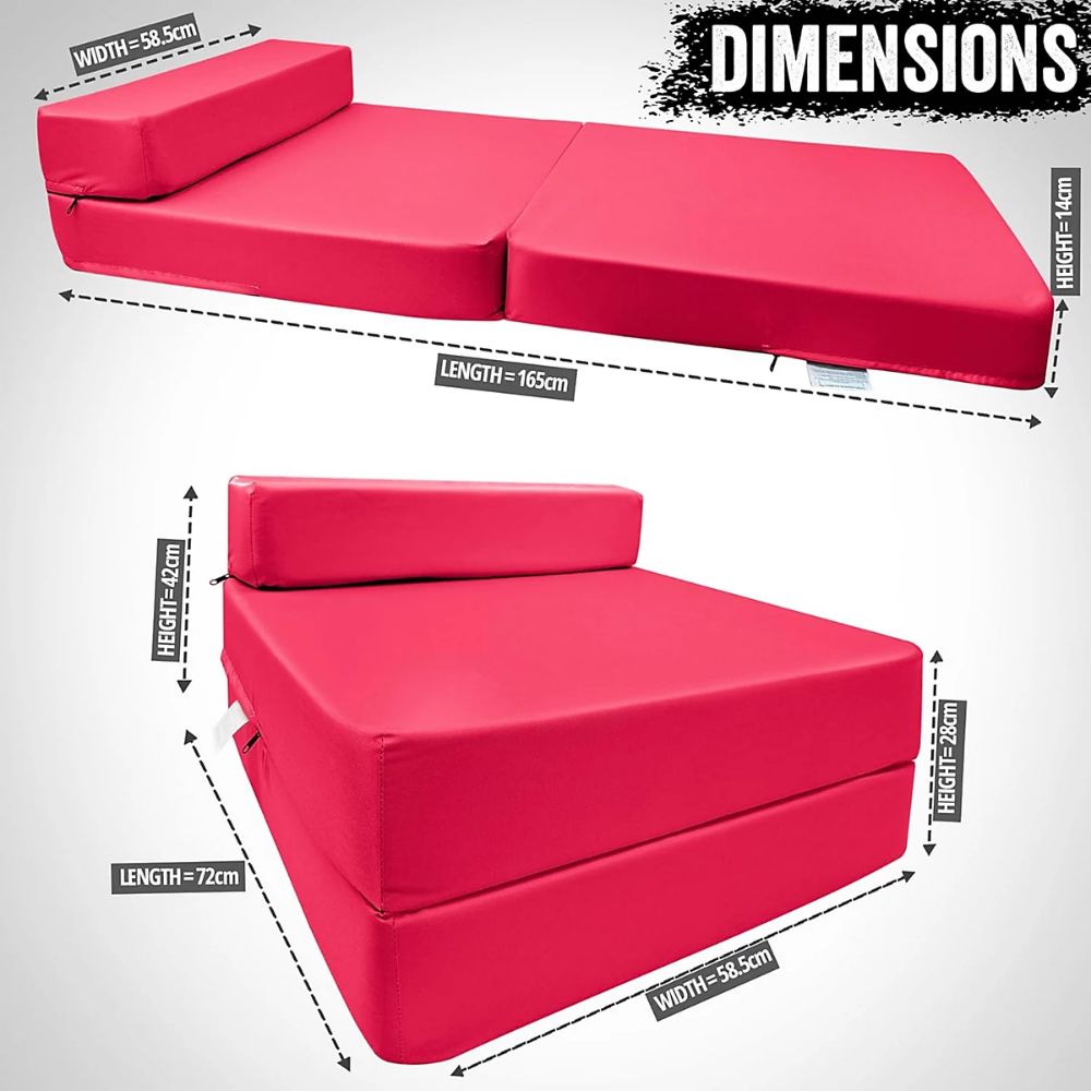 Single Sofa Bed Chair – Convertible Z-Bed