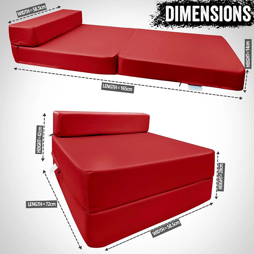 Single Sofa Bed Chair – Convertible Z-Bed