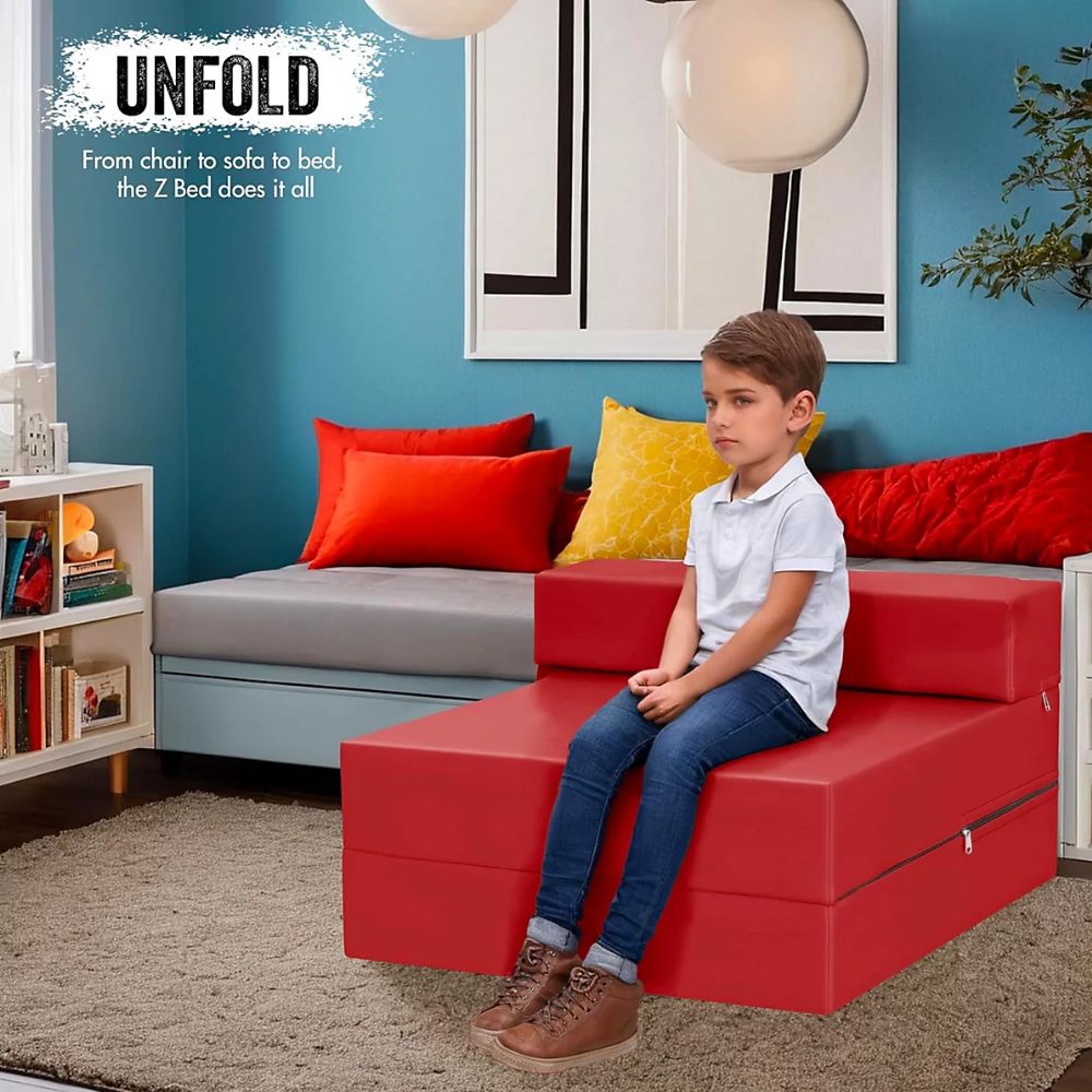 Single Sofa Bed Chair – Convertible Z-Bed